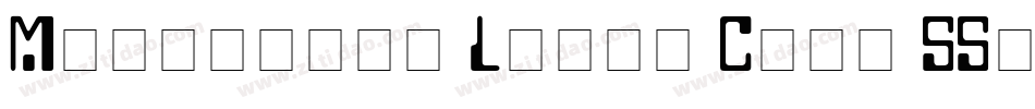 Monologue Light Caps SSi Normal字体转换